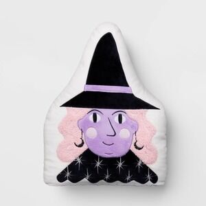 14.75"x11" Witch Novelty Shaped Throw Pillow - Hyde and EEK! Boutique